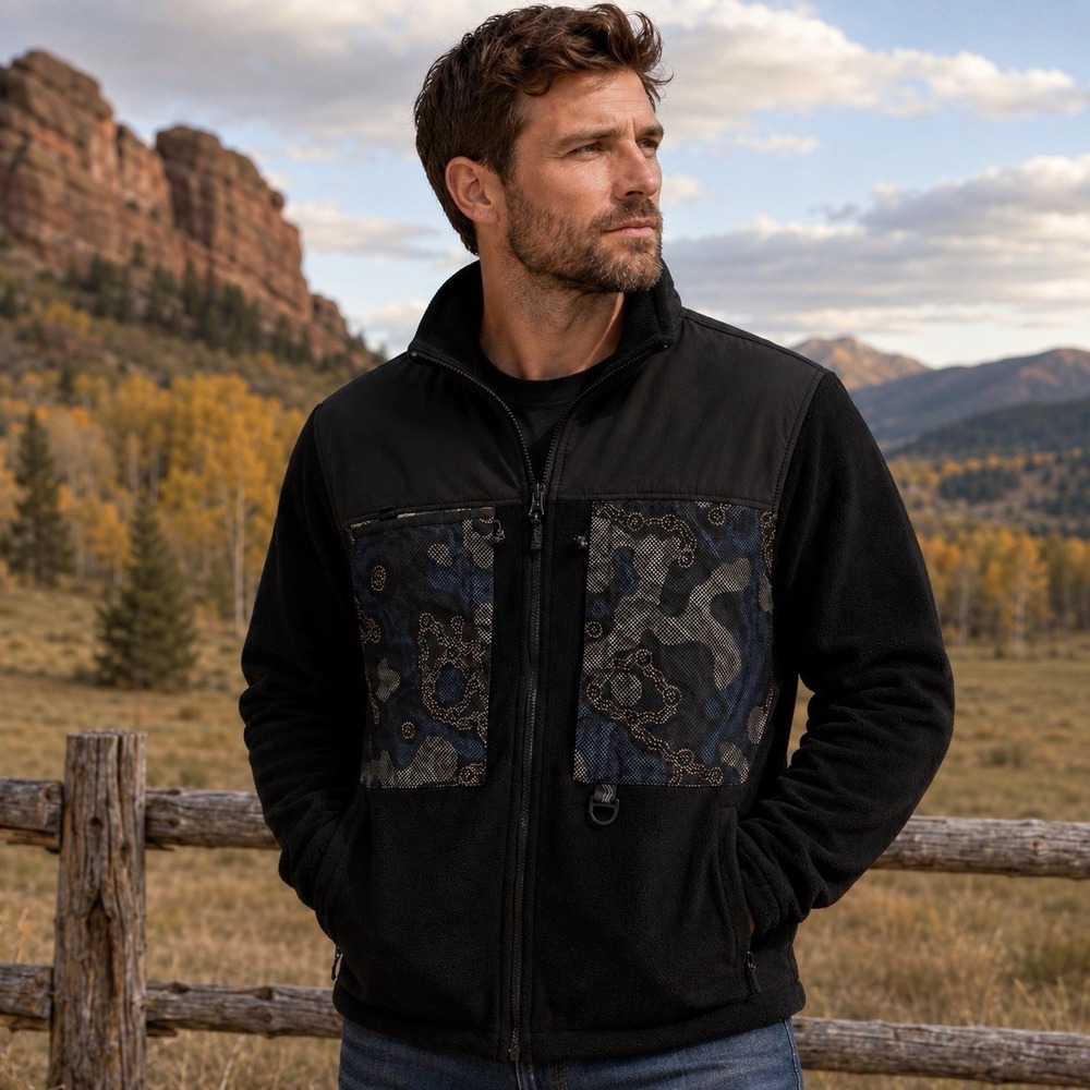 Billabong A/Div Otis Carey Canyon Graphene Fleece Jacket Mens L ABYFT00233